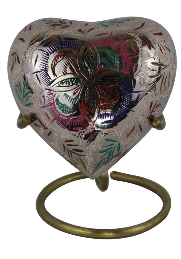 Heart Pewter Keepsake Urn for Cremation Ashes Buy Mini Keepsake Urns UK