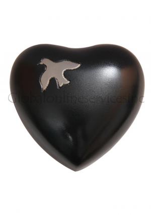 Aria Ascending Dove Heart Keepsake Urn Ashes