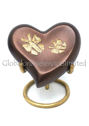 Beautiful Butterfly Heart Keepsake Urns for Cremation Ashes
