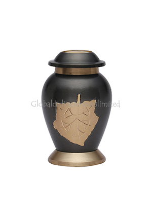 Dove Falling Leaves Mini Keepsake Container for Cremation Ashes