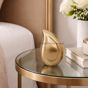 Doves Ascending Blue Teardrop Keepsake Urn – A Serene Tribute to Eternal Peace