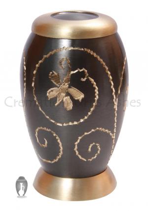 Golden Creeper Little Keepsake Memorial Urn for Human Ashes
