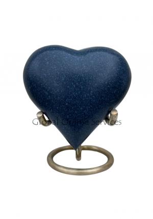 Marble Heart Keepsake Brass Urn for Cremation Ashes