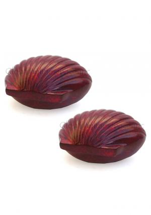 Pack Of Two Brass Shell Keepsake Urn for Memorial ...