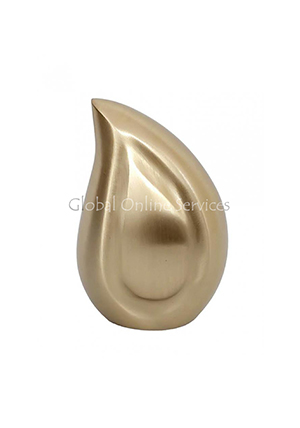 Doves Ascending Blue Teardrop Keepsake Urn – A Serene Tribute to Eternal Peace