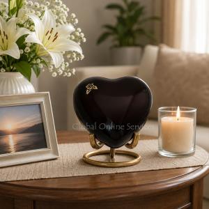  Mini Heart Keepsake Flower Urn for Cremation Ashes