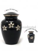 Adult Forget-me-not Cremation Urn + FREE Small Keepsake Urn (Large)