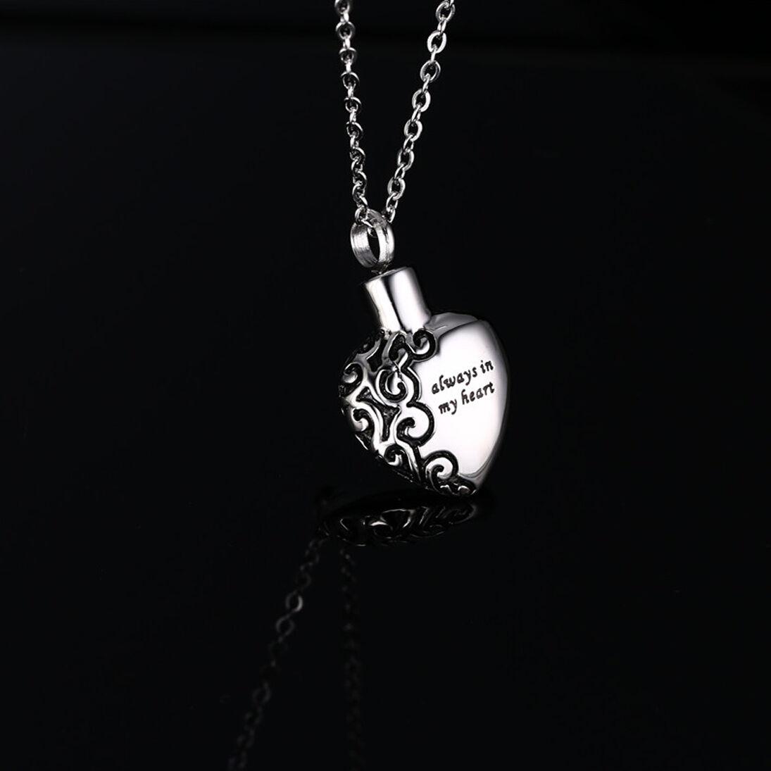 Always In My Heart Cremation Jewellery Urn Pendan