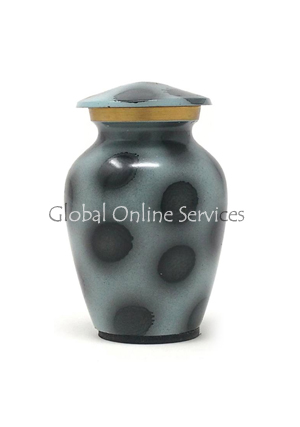 Timeless Gray & Black Speckled Mini Keepsake Urn