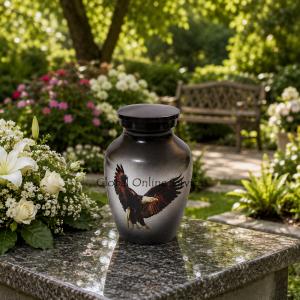 Bald Eagle Standard Little Keepsake Urn for Human Cremains