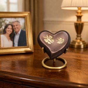 Beautiful Butterfly Heart Keepsake Urns for Cremation Ashes