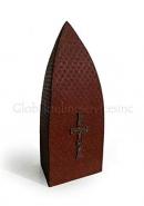 Beautiful Iron Cremation Urns Ashes, Cross Christ Urn For Human Ashes