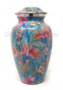 Beautiful Large Flower Urn for Cremation Ashes  (Large)