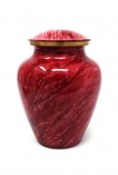 Beautiful Medium Spring Chestnut Rose Pastel Brass Urn For Human Cremation Ashes.