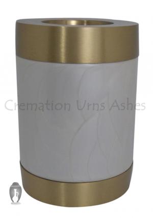 Beautiful Pearl Tealight Cremation Urn for Ashes