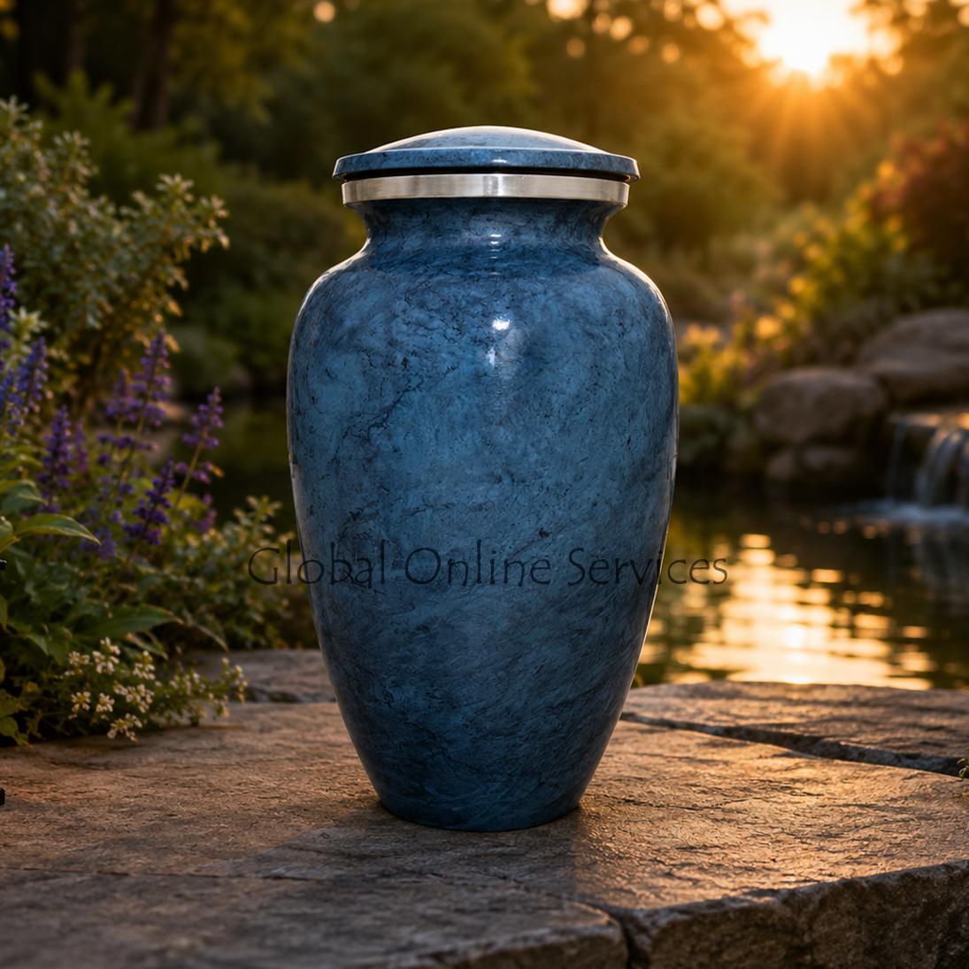 Big Aluminium Cremation Urn For Adult Cremation Ashes