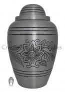 Big Pewter Bouquet Brass Adult Urn Ashes for Human