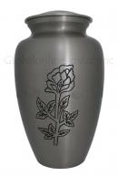 Blossming Rose Engraved Adult Urn For Human Ashes