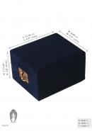 Blue Color Velvet Box for Small Keepsake Urn, Cremation Urn Ashes