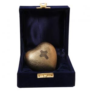 Celtic Cross Mini Heart Keepsake Memorial Urn for Human Ashes