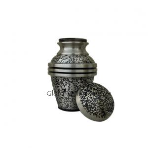 Harlow Black Cremation Keepsake Urn for Funeral Ashes, Small Brass