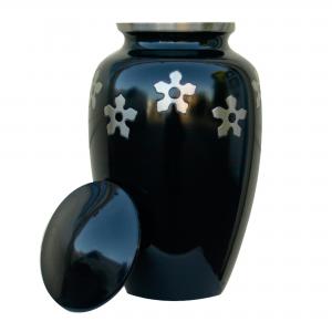 Adult Forget-me-not Cremation Urn + FREE Small Keepsake Urn (Large)