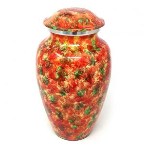 Polychromatic Large Aluminium Cremation Urns for Ashes + FREE Small Aluminium Keepsake Urn (Large)