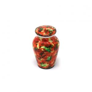 Polychromatic Keepsake Aluminium Urn for Cremation Ashes (Small)
