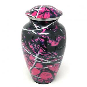 Moonshine Camo Aluniminum Cremation Urn+ FREE Small Aluminium Keepsake Urn (Large)