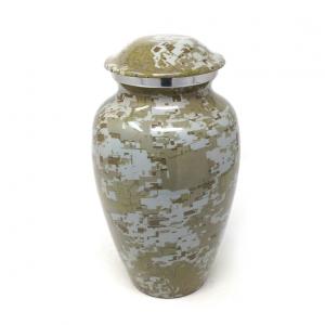 Modern French Aluminium Medium Cremation Urn (Medium)