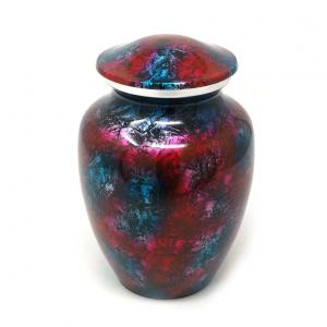Aluminium Patriotic Shimmer Medium Urn for Cremation Ashes. (Medium)