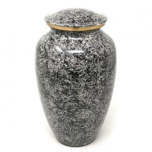 Large Ashes Container Adult Funeral Urn+ FREE Brass Keepsake Ashes Container Urn (Large)