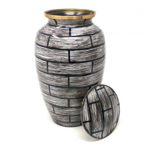 Large Vintage Adult Cremation Brass Urn for Human Ashes+ FREE Brass Vintage  Keepsake Urn (Large)