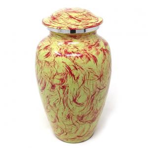 Large Aluminium Cremation Urn for Human Ashes+ FREE Aluminium Keepsake Urn (Large)