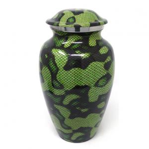 Large Aluminium Green Urn for Funeral Human Ashes