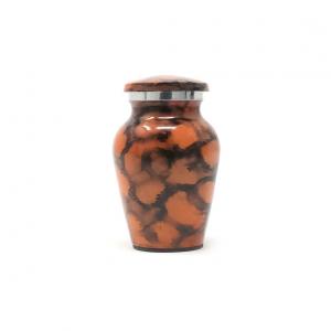 Timeless Brown & Black Marbled Memorial Keepsake Urn