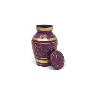 Gold Detailing Pink Keepsake Urn for Cremation Ashes