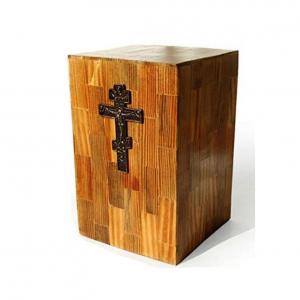MDF Made Cross Christ Human Ashes For Cremation Urns