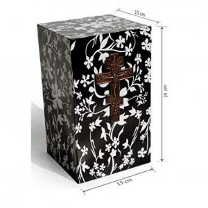 Floral Iron Cremation Urn