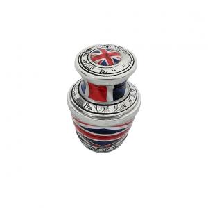Small UK Flag Keepsake Urn For Human Ashes