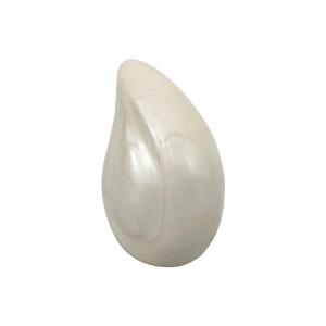 Mystical Pearl White Teardrop Keepsake Urn – A Symbol of Serenity & Everlasting Love