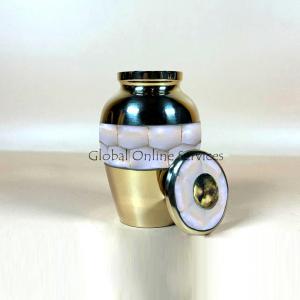 Elite Mother Of Pearl Small Keepsake Memorial Urn For Ashes UK