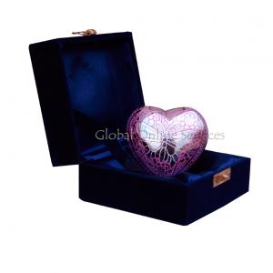 Portland Pink Mini Heart Urn for Funeral Keepsake Ashes of Adults (Pink)