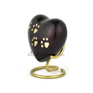 Pawprints of Love Heart Keepsake Urn – A Forever Tribute to Your Cherished Companion