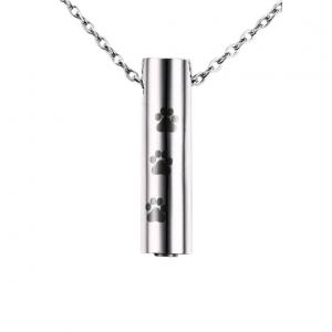 Pet Memorial Urns For Ashes Jewellery, Paw Print Pendant
