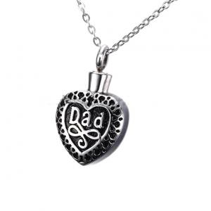 Dad Heart Shape Cremation Jewellery Pendant