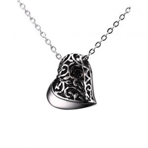 Heart Shaped Cremation Keepsake Jewellery Pendant, Necklace