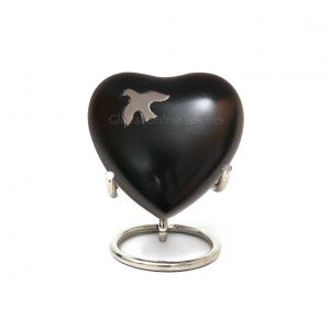 Aria Ascending Dove Heart Keepsake Urn Ashes