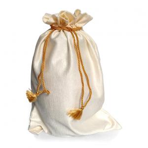 White Pouches for Gift Storage