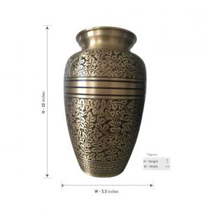 Adult brass urns